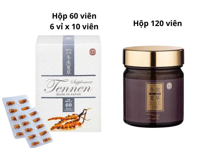 Viên uống Đông trùng hạ thảo Tennen Jpanwell 60 viên & 120 viên