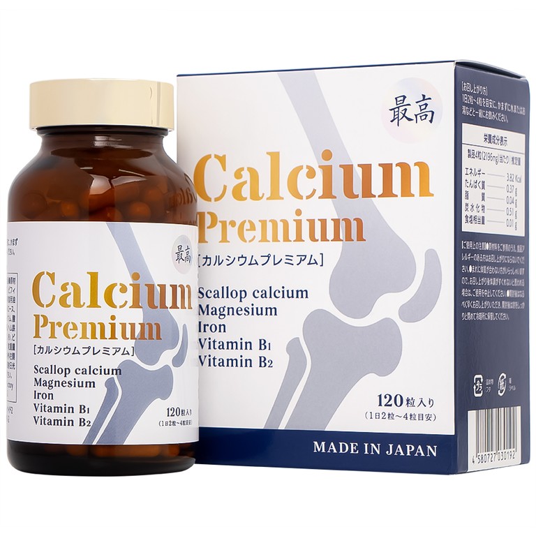 Viên uống bổ sung Canxi Calcium Premium Jpanwelll Nhật Bản