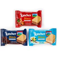 Bánh xốp Loacker Minis 800g mix 3 hương vị - Gói 80 bánh