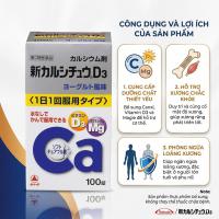 Viên uống Canxi D3 Magie Takeda của Nhật Bản hộp 100 viên