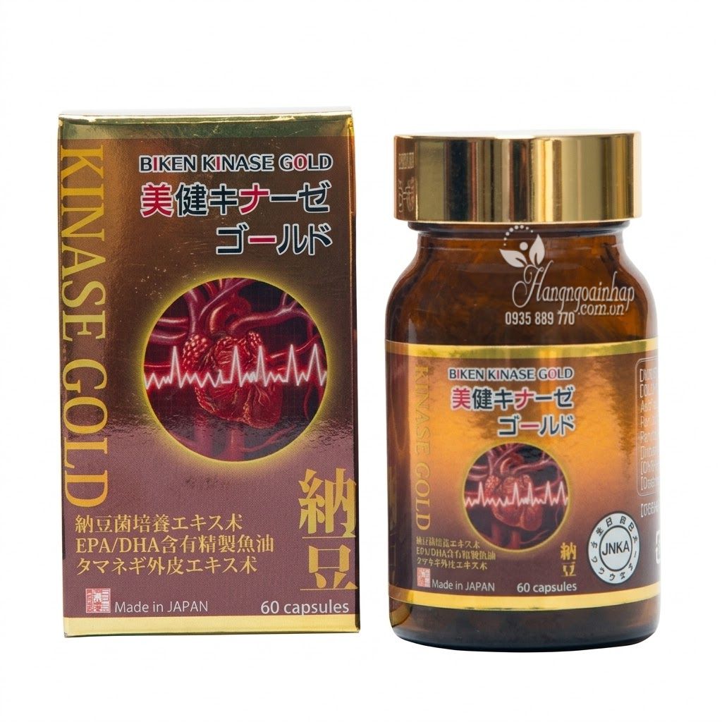 Viên uống Biken Kinase Gold phòng ngừa đột quỵ của Nhật Bản 