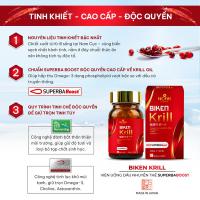 Dầu nhuyễn thể Biken Krill Oil Noah Legend 120 viên của Nhật Bản