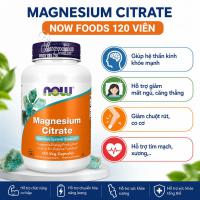 Viên uống bổ sung Magie Now Magnesium Citrate 120 viên của Mỹ 