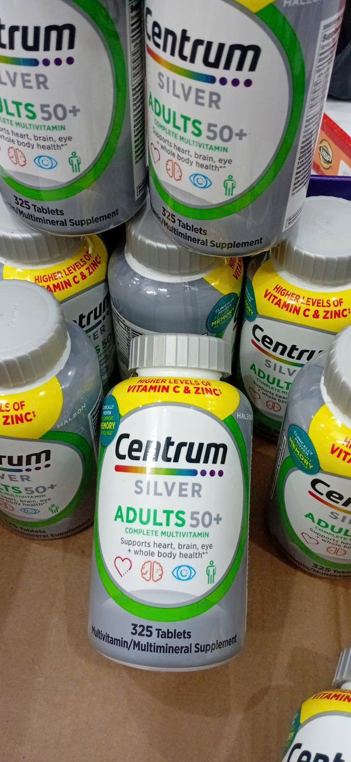 Vitamin tổng hợp Centrum Silver Adults 50+ 325 viên của Mỹ