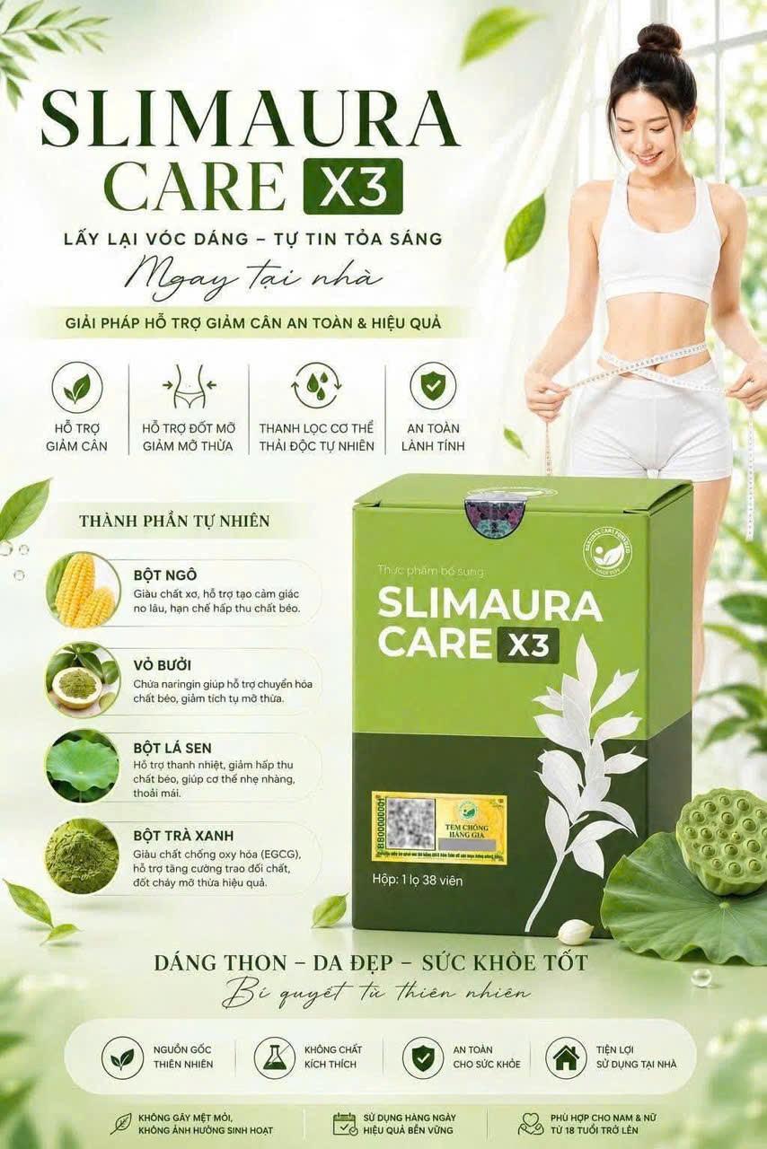 Viên uống hỗ trợ giảm cân Slimming Care x3 từ thảo mộc