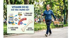 Vitamin D3 K2 có tác dụng gì? Tăng hấp thu canxi, chắc khỏe xương
