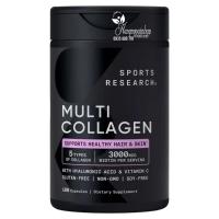 Viên uống đẹp da Multi Collagen Sports Research 180 viên của Mỹ 