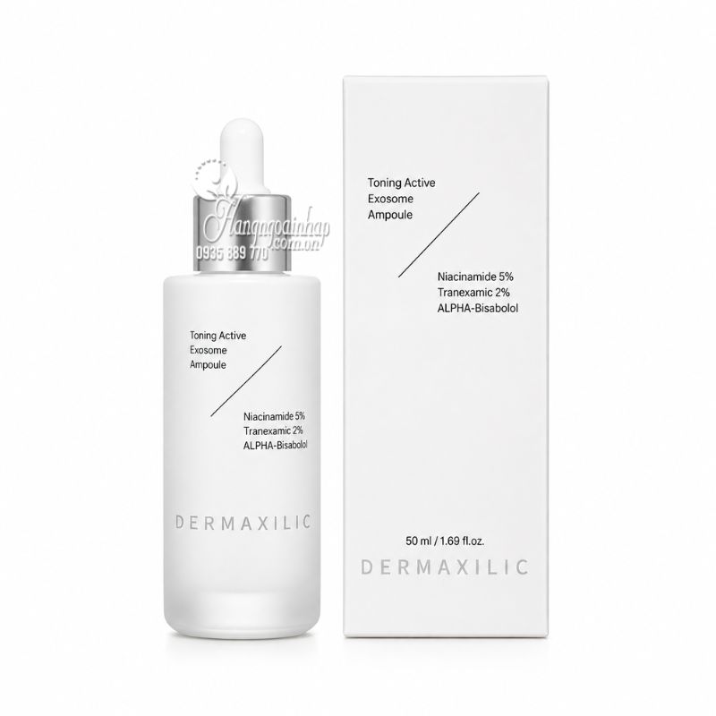 Tinh chất dưỡng trắng Dermaxilic Toning Active Exosome Ampoule 50ml