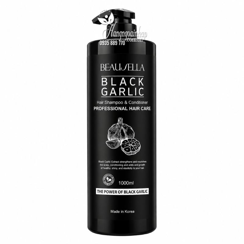 Dầu gội tỏi đen Black Garlic Beausella của Hàn Quốc 1000ml
