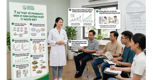 7 sự thật về probiotic men vi sinh đường ruột ít người biết