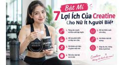 Bật Mí 7 Lợi Ích Của Creatine Cho Nữ Ít Người Biết