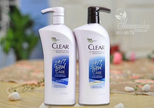 Bộ dầu gội xả trị gàu Clear 24/7 Total Care 647ml của Mỹ