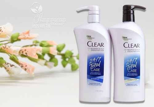 Bộ dầu gội xả trị gàu Clear 24/7 Total Care 647ml của Mỹ