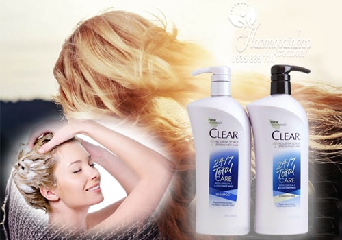 Bộ dầu gội xả trị gàu Clear 24/7 Total Care 647ml của Mỹ