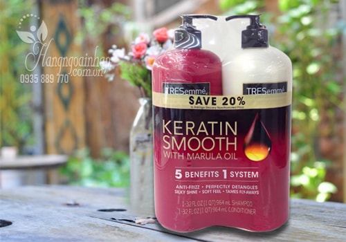 Bộ dầu gội xả Tresemme Keratin Smooth 2 x 964ml của Mỹ