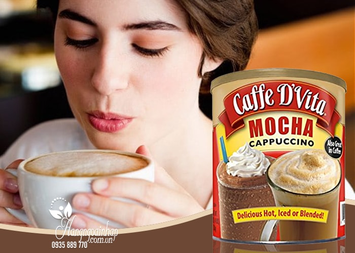 Bột cà phê hòa tan Caffe D’Vita Mocha Cappuccino Mỹ