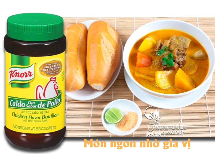Bột nêm Gà Knorr Chicken Flavor Bouillon 1kg của Mỹ