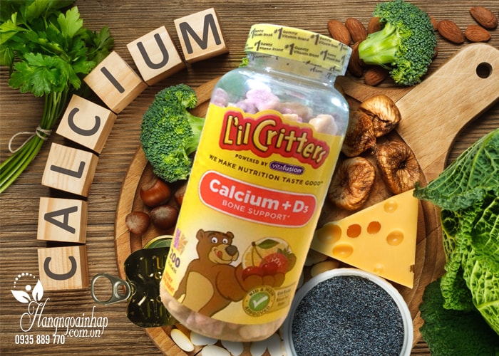 Calcium Gummy Bears With Vitamin D Kẹo Dẻo Bổ Sung Canxi cho trẻ
