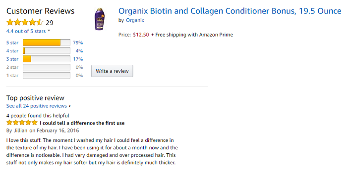 dầu gội chống rụng tóc biotin collagen của Mỹ