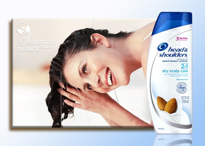 Dầu gội Head & Shoulders 2 in 1 Dry Scalp Care của Mỹ 700ml