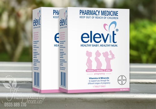 Vitamin Cho Bà Bầu Elevit Healthy Baby.Healthy Mum Hộp 100 Viên