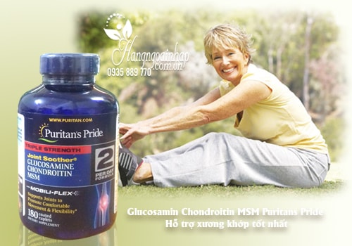 Viên uống Puritan's Pride Glucosamine 180 viên hỗ trợ xương khớp