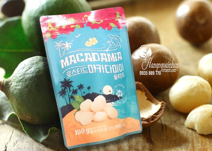 Hạt mắc ca tẩm muối Macadamia Aloha Nuts 100g của Nhật Bản