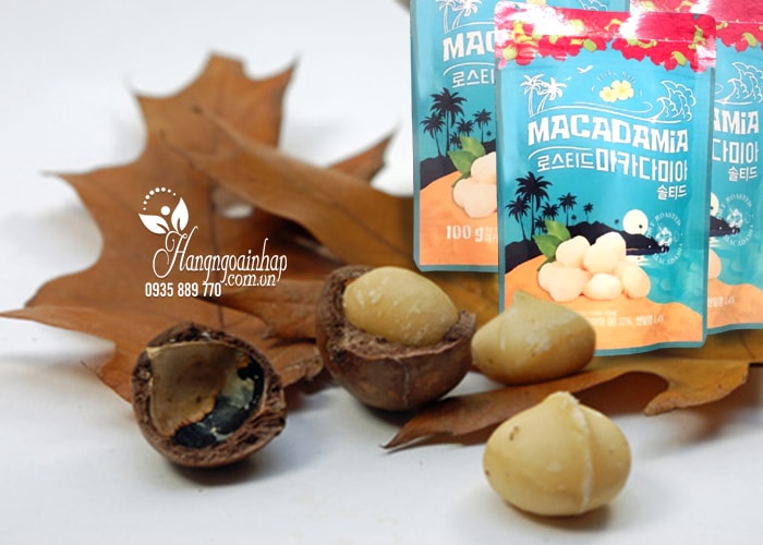 Hạt mắc ca tẩm muối Macadamia Aloha Nuts 100g của Nhật