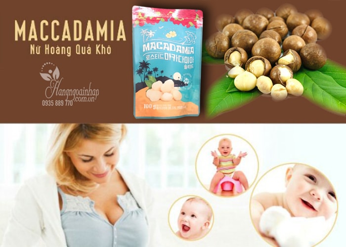 Hạt mắc ca tẩm muối Macadamia Aloha Nuts của Nhật Bản