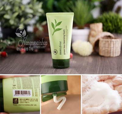 Sữa rửa mặt trà xanh Innisfree Green Tea Cleansing Foam 150ml