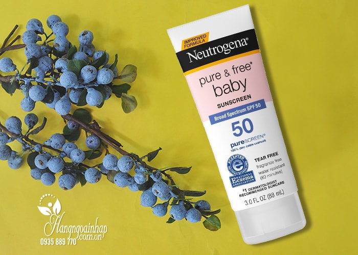 Kem chống nắng cho trẻ Neutrogena Pure & Free Baby Sunscreen spf50