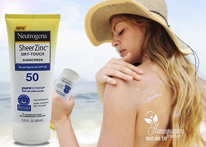 Kem chống nắng Neutrogena Sheer Zinc Dry-Touch Sunscreen 88ml của mỹ