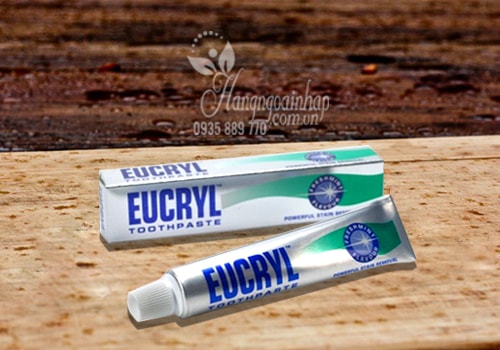 Kem đánh trắng răng, trị hôi miệng-Eucryl Toothpaste 50ml của Anh