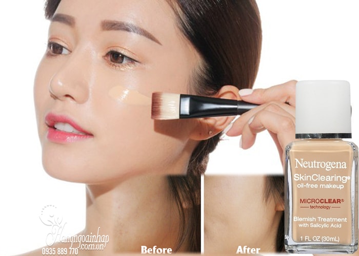 Kem nền cho da mụn Neutrogena SkinClearing Oil-free Makeup 30ml của Mỹ