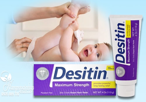 Kem trị hăm cho bé Desitin Maximum Strength màu tím 113g của Mỹ