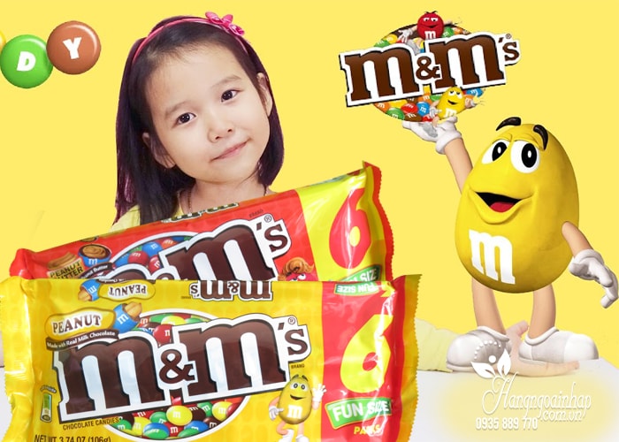 Kẹo Socola M&M Fun Size 106g của Mỹ