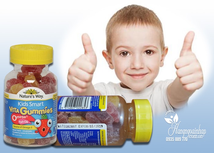 Nature’s Way Kids Smart Vita Gummies Omega 3 Fish Oil của Úc