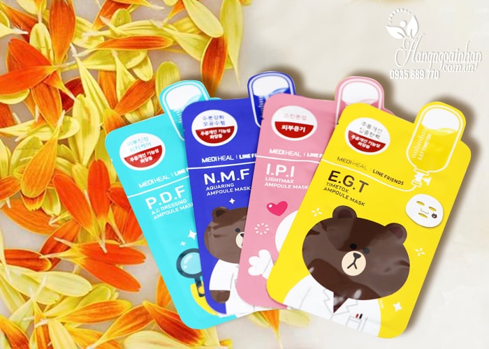 Mặt nạ giấy dưỡng trắng da Mediheal Line Friends Hàn Quốc