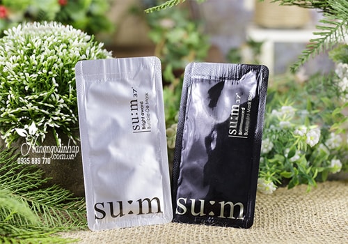 Mặt nạ sủi bọt thải độc Su:m37 thế hệ mới Bubble-De Mask Black dạng gói