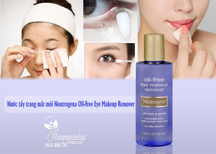 Nước tẩy trang mắt môi Neutrogena Oil-Free Eye Makeup Remover 162ml