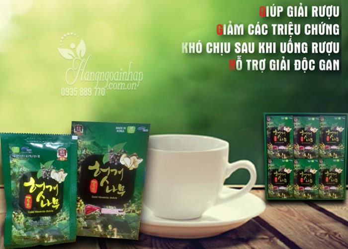 Nước bổ gan giải rượu Hovenia Dulcis Gold Pocheon của Hàn Quốc