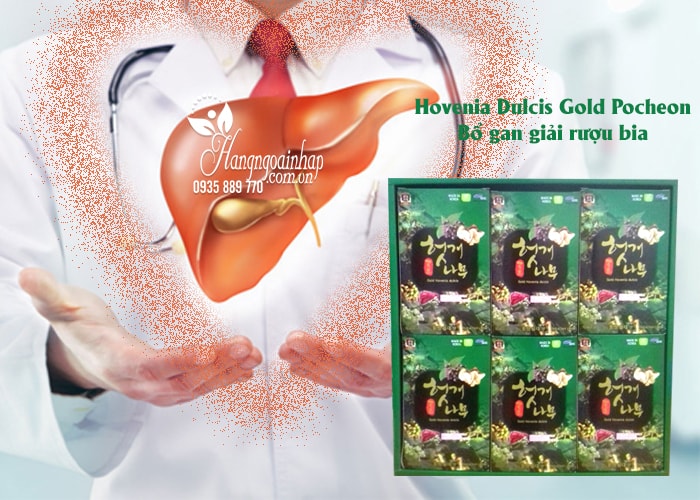 Nước bổ gan giải rượu Hovenia Dulcis Gold Hàn Quốc