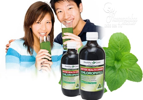 Nước diệp lục Healthy Care Chlorophyll Detox Drink 500ml của Úc