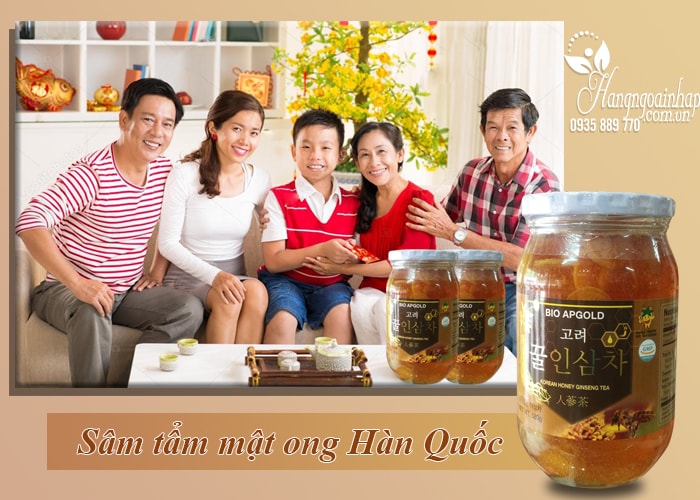 Nhân sâm tươi lát ngâm mật ong 580g