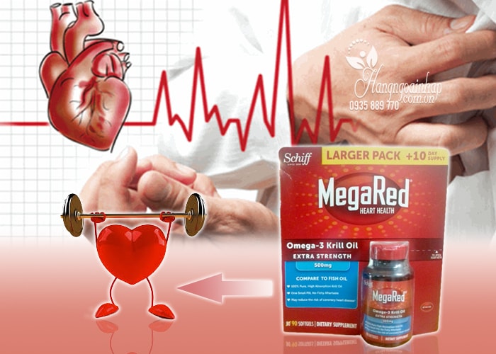 Thuốc hỗ trợ tim mạch Schiff MegaRed Omega-3 Krill Oil 300mg 