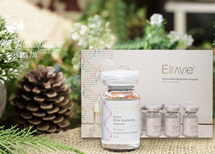 Serum tái tạo da Elravie Derma White Brightening Ampoule của Hàn Quốc