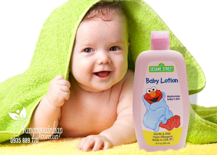 Sữa dưỡng thể cho bé Sesame Street Baby Lotion 296ml 