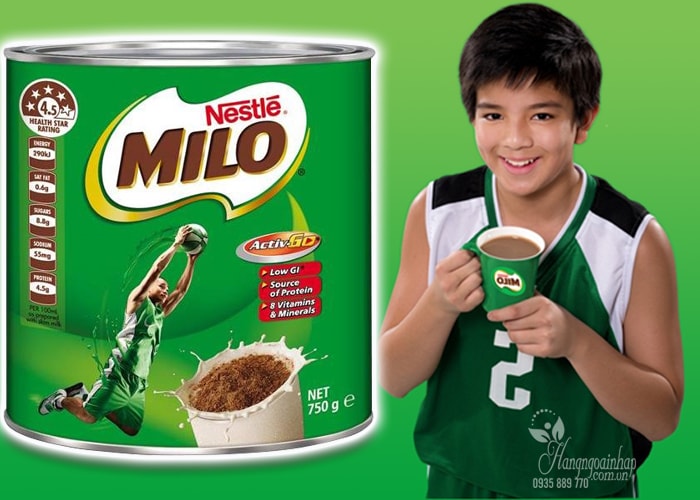 Sữa bột Nestle Milo 750g của Úc 