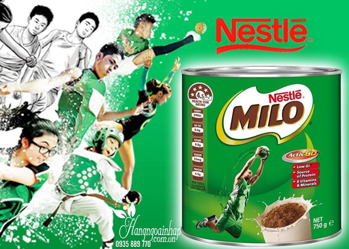 Sữa Nestle Milo 750g của Úc 