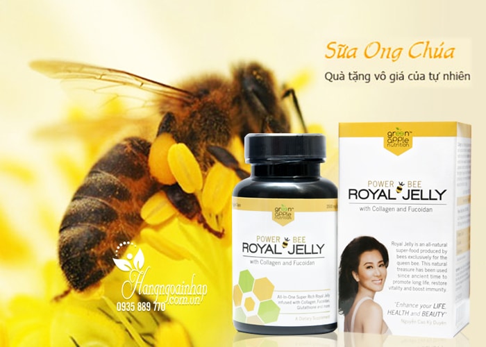 Sữa ong chúa Power Bee Royal Jelly 1500mg 60 viên 